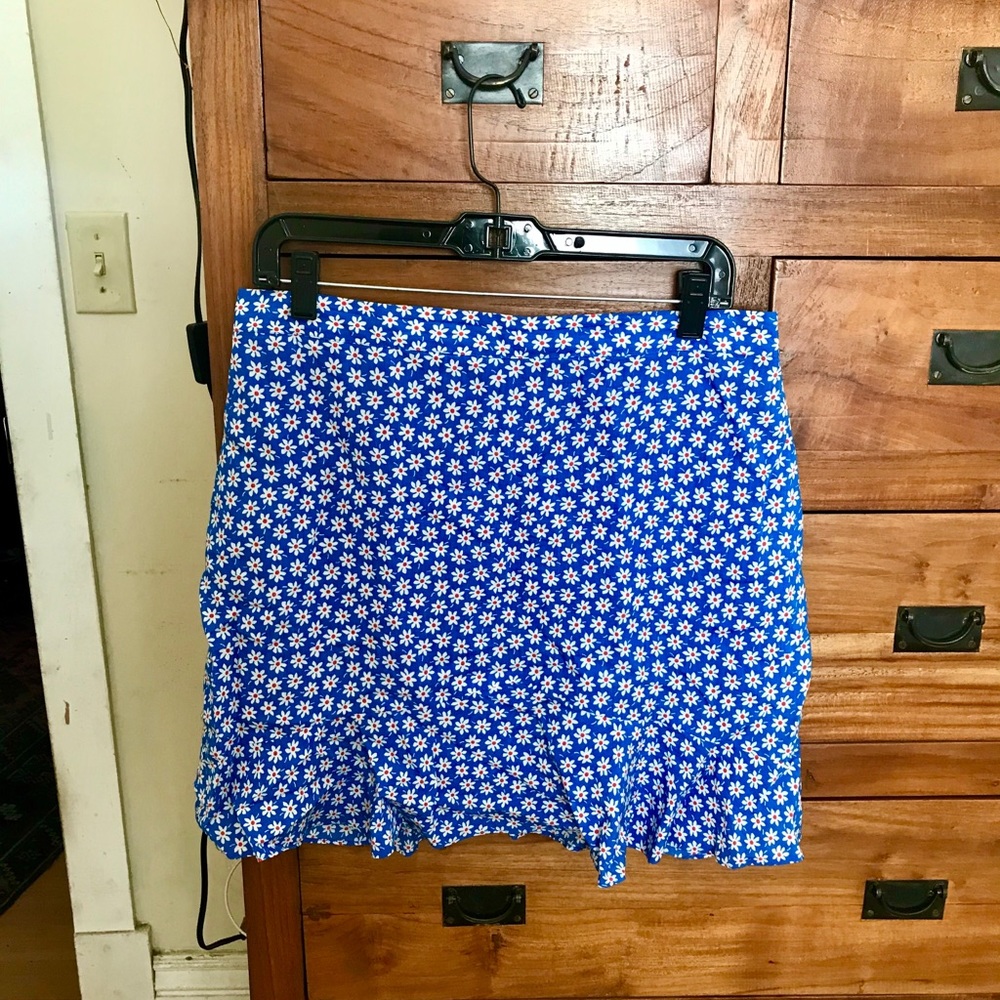 MADEWELL spring floral SKIRT